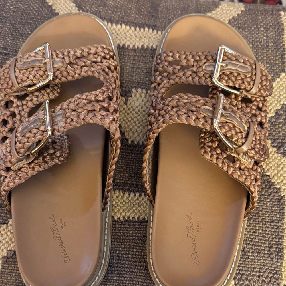 Universal Thread Tan Woven Sandals